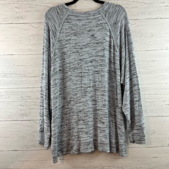 Aerie Heather Blue Gray Long Sleeve Pullover Sweater Size L - Picture 2 of 8